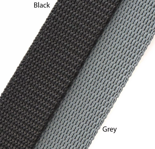 large grey webbing fleece lined Y front harness